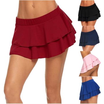 Fashion sexy solid color miniskirt woman性感時尚純色超短裙女