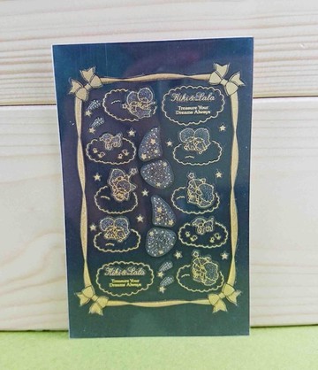 【震撼精品百貨】Little Twin Stars KiKi&LaLa 雙子星小天使~鑽貼-黑金
