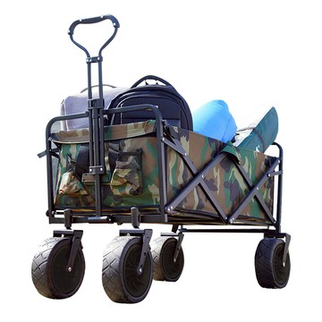 多功能戶外折疊露營推車-越野款(迷彩色) NP0041 手拉車