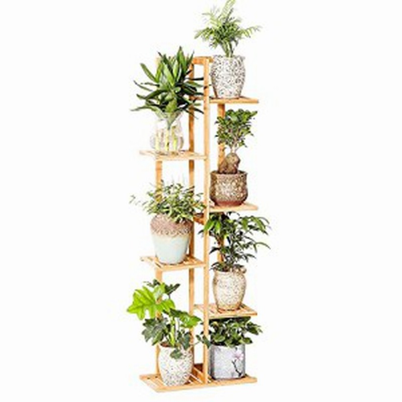 フラワースタンド フラワーラック 竹製 花台 6段 高い スリム ガーデニング 棚 観葉植物 植木鉢 鉢 盆栽 台 室内 屋外 ナチュラル おしゃ 通販 Lineポイント最大3 0 Get Lineショッピング