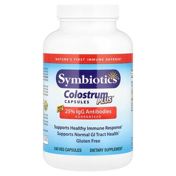 Symbiotics, Colostrum Plus，240 粒素食膠囊