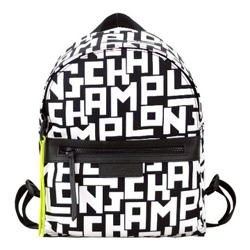 [平輸版]LONGCHAMP LE PLIAGE LGP系列滿版尼龍後背包(小/黑X白)真品平輸