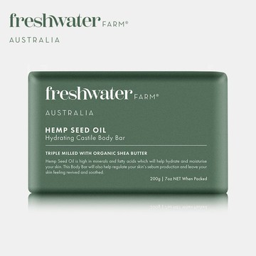 FRESHWATER FARM植萃香氛潔膚皂200g-大麻籽極潤修護