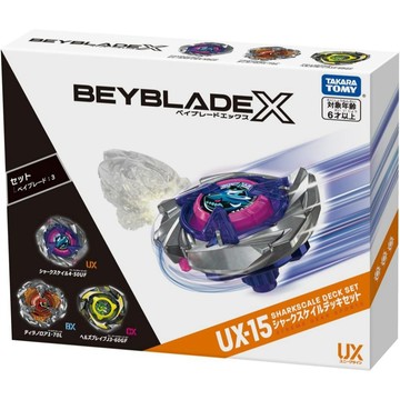 【超萌行銷】極少量到貨 代理版 有QR TAKARA TOMY 戰鬥陀螺X UX-15 鮫鯊狂鱗改造組