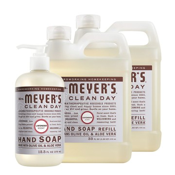 Mrs. Meyer's梅耶夫人 薰衣草香氛洗手乳x1+補充瓶x2
