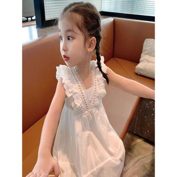 童裝女童夏裝連衣裙2025新款韓版中小兒童洋氣網紅裙子寶寶公主裙