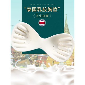 泰國天然乳膠內衣胸墊文胸墊插片加厚內襯墊美背墊子非海綿胸墊