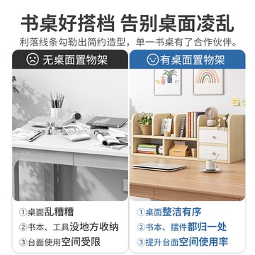 書架桌面書桌收納置物架臥室小型學生宿舍桌上辦公架子辦公室書柜
