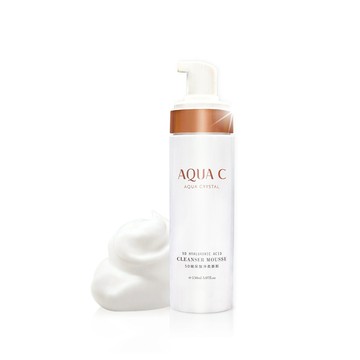 AQUA C.花漾皙５D玻尿酸淨柔慕斯 150ml