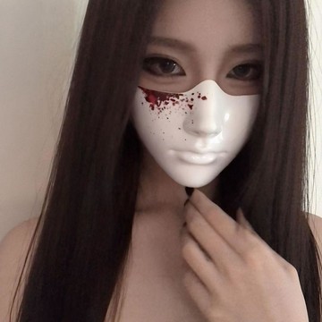 好物精選 清冷感半臉面具創意覆面氛圍感拍照出片神器cos假面女郎裝扮道具 壹灣寄出 矽膠面具 人皮面具 面具半臉 假面具