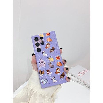 卡通紫色狗適用三星S26Ultra手機殼全包Galaxys25+韓國菲林小眾S24plus高級感S23超好看防摔保護外套女新款