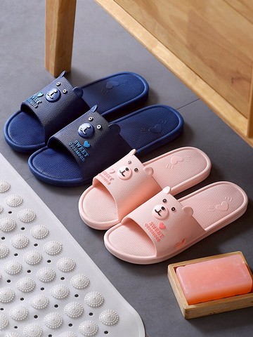 情侶家用拖鞋女夏室內防滑浴室洗澡家居可愛卡通夏天涼拖鞋男ins