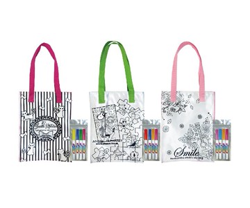 新全 彩繪包 DIY渲染彩繪手提袋 (附贈品) 6JP414736【APP滿額下單10%點數(單一帳號最高5000點)】1/31止