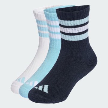 【adidas 愛迪達】 中筒襪 3 雙入 童襪 KF0155