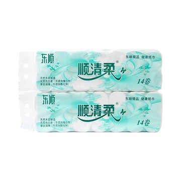 順清柔衛生紙卷紙4kg批發家用紙巾卷筒紙木漿無芯手紙家庭裝廁紙