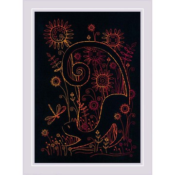 2174 - RIOLIS 黑線刺繡材料包 - 夏日時光