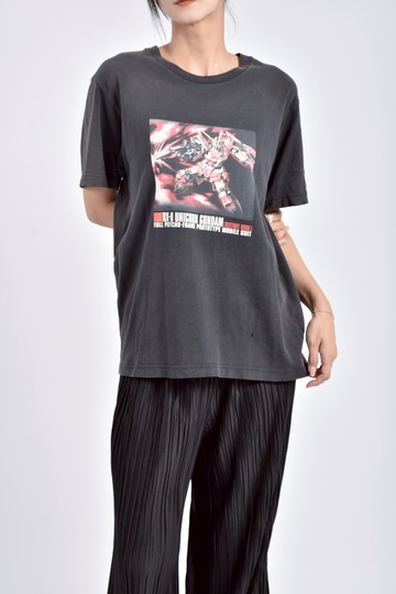 (S) uniqlo棉質純棉黑色短袖上衣