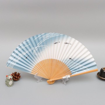 京都白山系列和紙京扇子-鮎