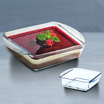 BORCAM MIDI耐熱玻璃餐具造型方形烤盤-1080cc