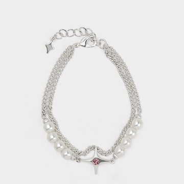 珍珠極星雙層項鍊