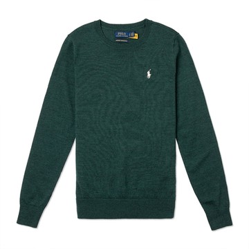 Ralph Lauren Polo 經典刺繡小馬毛衣(女)-墨綠色