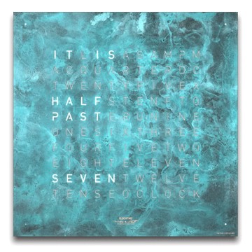 德國 QLOCKTWO 45X45 文字時鐘 VINTAGE COPPER