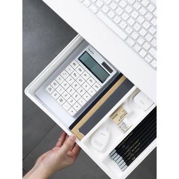 課桌下粘貼收納盒抽屜式隱藏筆筒辦公室宿舍桌面學生創意桌底神器