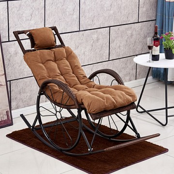 搖椅藤椅成人午睡躺椅客廳陽臺懶人椅逍遙椅老人休閑搖搖椅藤搖聚[010209DD]