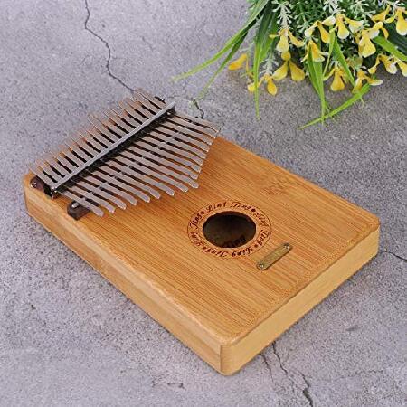 17 Key Thumb Piano, Wooden Kalimba Mbira Thumb Piano Finger Speaker Musical Pickup (Original Sound)