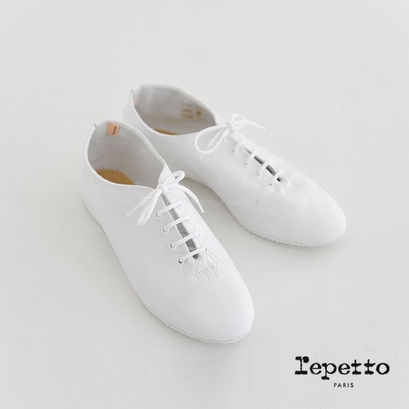 レペット repetto ダンスシューズ JAZZ ホワイト レザー 靴 T013