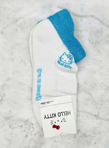 【震撼精品百貨】Hello Kitty 凱蒂貓~日本sanrio三麗鷗 KITTY襪子(23~25CM)藍*10022