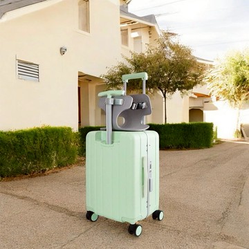 【BIGGER】20吋多功能鋁框胖胖箱 - 蘋果綠