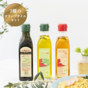 オリーブ オイル 3品 セット ガーリック ピュア 赤屋根 油 オリーブ油 食用油 調味料 詰め合わせ ギフト 贈り物