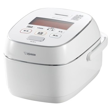 ZOJIRUSHI 象印 日本製 鐵器塗層白金厚釜壓力IH電子鍋 6人份  白色  NW-JBF10