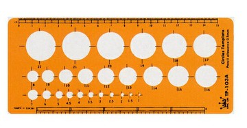 徠福 圓定規 26孔 /片TP-103A【APP滿額下單10%點數(單一帳號最高5000點)】1/31止