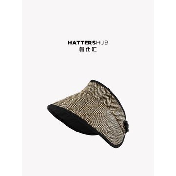 帽仕匯HATTERSHUB 雙面戴藝術紋空頂帽