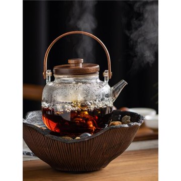 煮茶壺電陶爐煮茶器套裝家用蒸茶專用耐高溫養生花茶具玻璃燒水壺