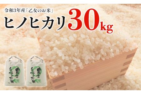 令和5年産「乙女のお米」ヒノヒカリ　30kg