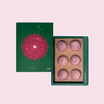 【糖村】鑲芋流芯酥6入 - 圓華 SVD03(中秋禮盒)