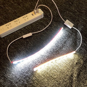 櫥柜手掃開關燈條USB燈帶5V免打孔免布線自粘書架衣柜書桌長條燈