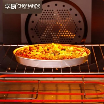 學廚 9寸pizza盤不粘加深披薩烤盤工具家用烤箱派蛋糕烘焙模具