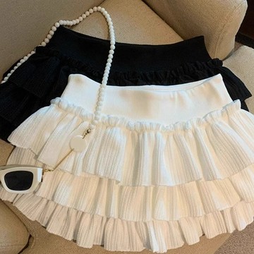 ♡ 𝑪𝒉𝒊𝒄 𝒖 ♡甜美芭蕾風蓬蓬多層蛋糕半身裙女夏季新款小個子鬆緊腰A字短裙子