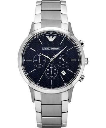 EMPORIO ARMANI 亞曼尼AR2486 城市潮男計時腕錶/黑紋面43mm｜樂天全館特惠中★指定刷卡回饋10%