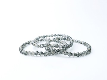 永遠在右手的小黑黑 黑髮晶 小咪數 避邪擋災 蕾絲黑髮 水晶手鏈