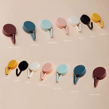 掛鉤強力粘膠貼墻壁壁掛廚房創意可愛掛勾無痕免打孔門后浴室粘鉤