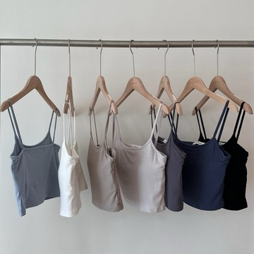 「FOR GIRLS」包色款! 選色障礙 細肩棉質 bra top 背心 小可愛 無袖背心 女生上衣