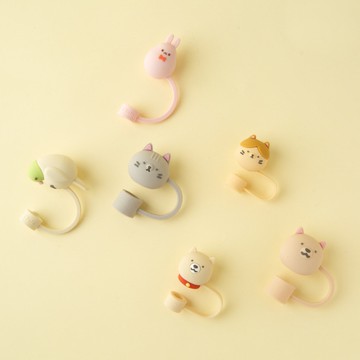 【Oolab】陪伴系列 矽膠防塵吸管蓋(六款可選)