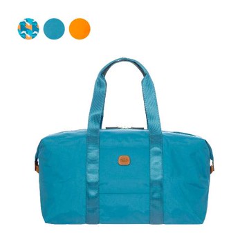 義大利 BRICS M尺寸 防潑水 X-Bag  可穿桿 摺疊旅行袋 三色(天空藍/黃昏橘/藍橘迷彩)