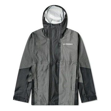 adidas Outdoor Colorblock Hooded Jacket Black