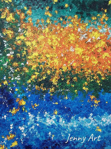 黎明 抽象畫 無框畫 畫作 掛畫 居家擺設 居家生活